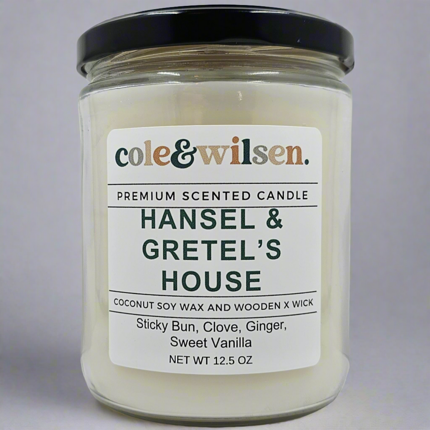 Hansel & Gretel's House Candle with Wooden X Wick